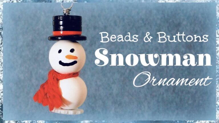 How to Make a Snowman Out of Beads