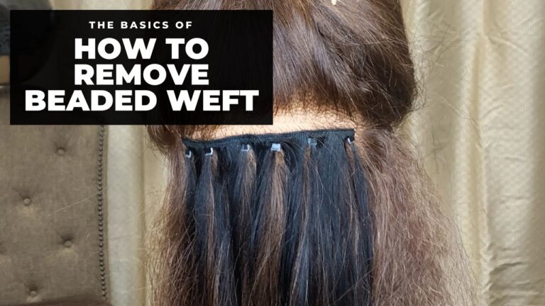 How to Take Out Beaded Weft Extensions