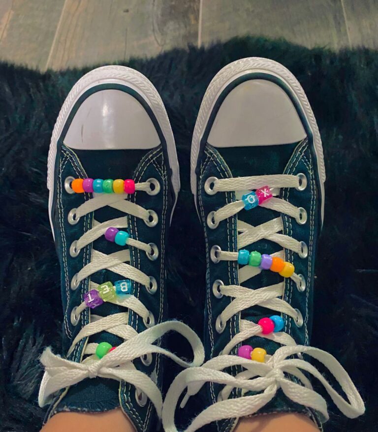 How to Put Beads on Shoelaces