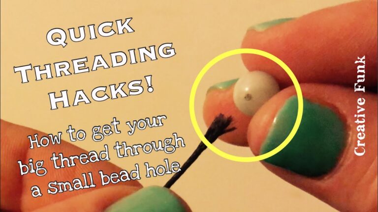 How to Thread Beads on Thick Cord