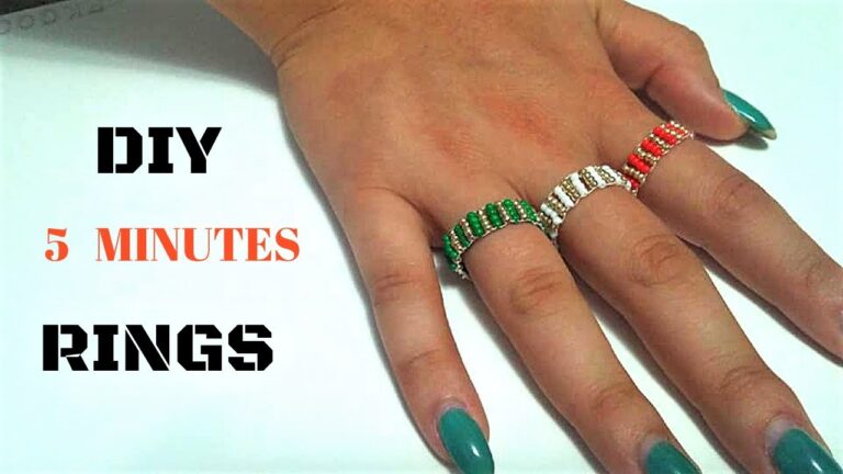 How to Make a Beaded Ring With String