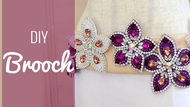 How to Make a Brooch With Beads