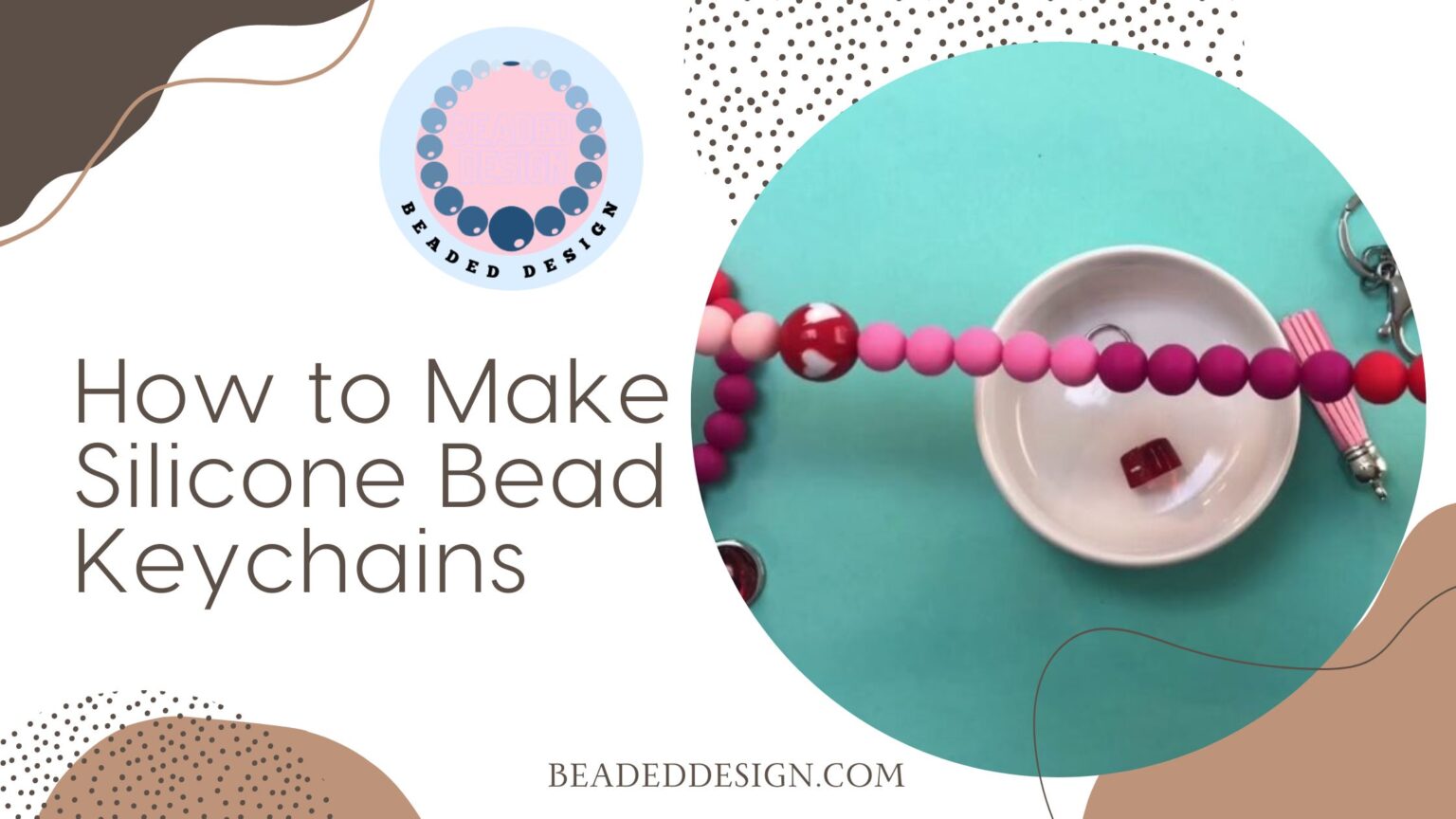 How to Make Silicone Bead Keychains Beaded Design