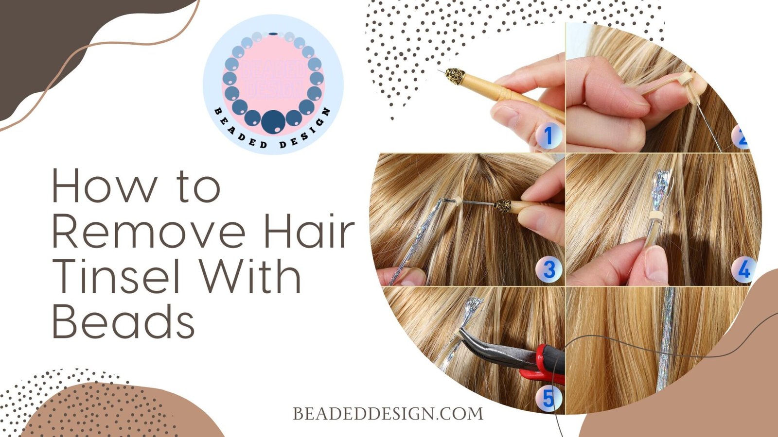 How to Remove Hair Tinsel With Beads - Beaded Design